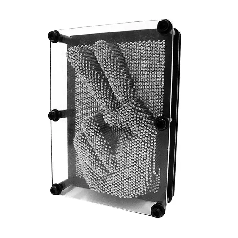 

Creative 1PC Plastic Toy Funny Game Pinart 3D Clone Shape Pin Art Shoumo Variety Colorful Needle Child Get Face Palm Model