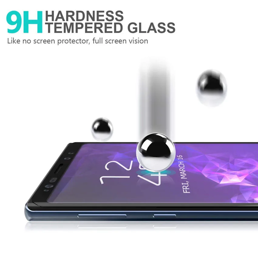 3D изогнутое закаленное стекло HD с полным покрытием протектор ЖК экрана для Galaxy Note