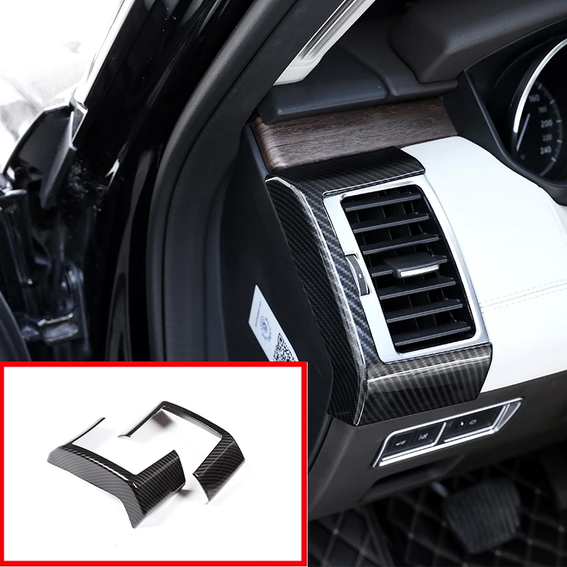 2 Pcs Carbon Fiber For Land Rover Discovery 5 LR5 2017 Side Outlet Frame ABS Car Accessory | Автомобили и мотоциклы