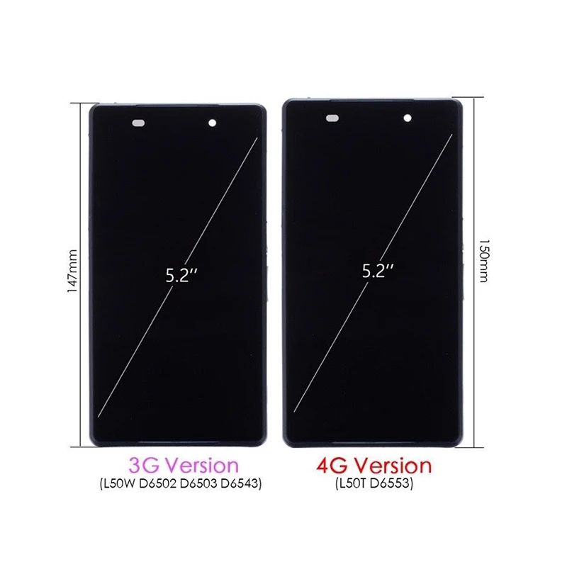 Alesser для sony Xperia Z2 3g D6502 D6503 D6543 ЖК-дисплей + сенсорный экран дигитайзер 4G D6553