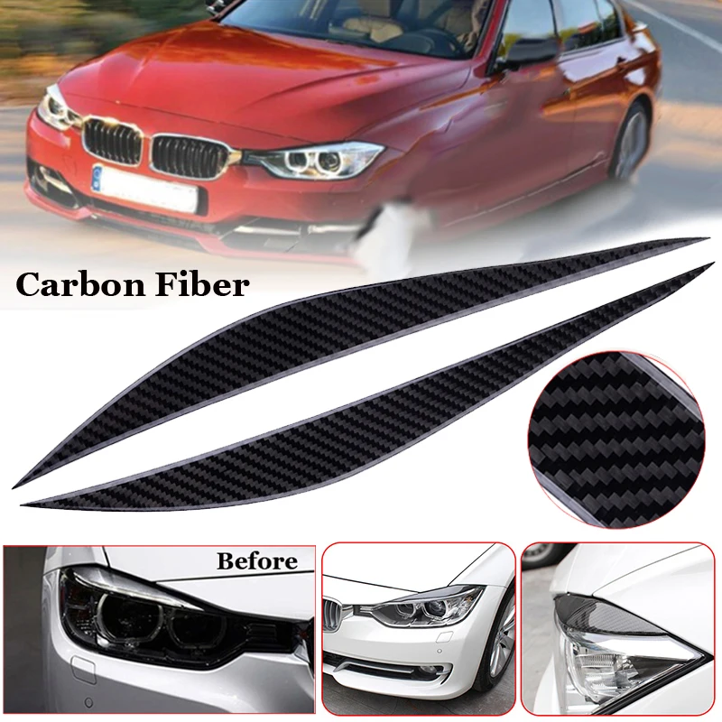 Новинка передняя фара из углеродного волокна для бровей крышка век подходит BMW F30