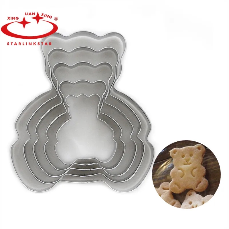Stainless Steel 5PCS/Set Emporte Piece Patisserie Cake Mold Cookie Cutter Kitchen Biscuit Stamps Baking Tools | Дом и сад