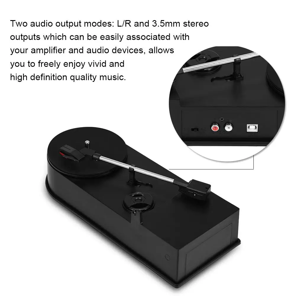 Мини Портативный USB 2 0 Поворотный ремень управляемая система LP Виниловый