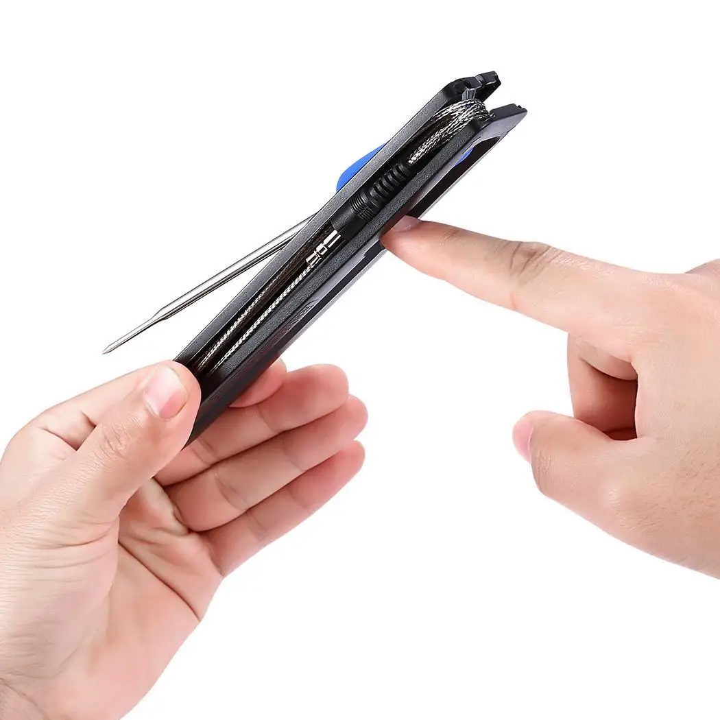 Wireless Grill Thermometer Bluetooth Adapter Digital Cooking Food 50m Black 2 with 6 LCD Screen Probes | Дом и сад