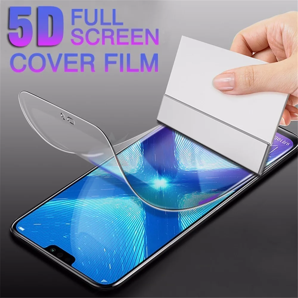 Мягкая Гидрогелевая пленка 5D с полным покрытием для Huawei P30 P20 Mate 20 Lite Pro защитная