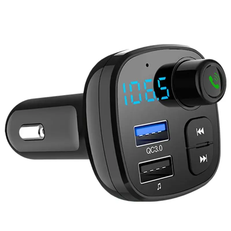 BT12 Bluetooth 5 0 автомобильный комплект громкой связи fm передатчик MP3 плеер USB зарядное
