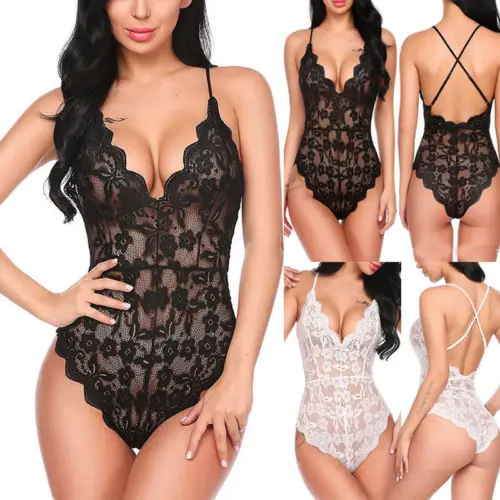 Новое нижнее белье кружевное платье Babydoll женское Ночное одежда для сна размера