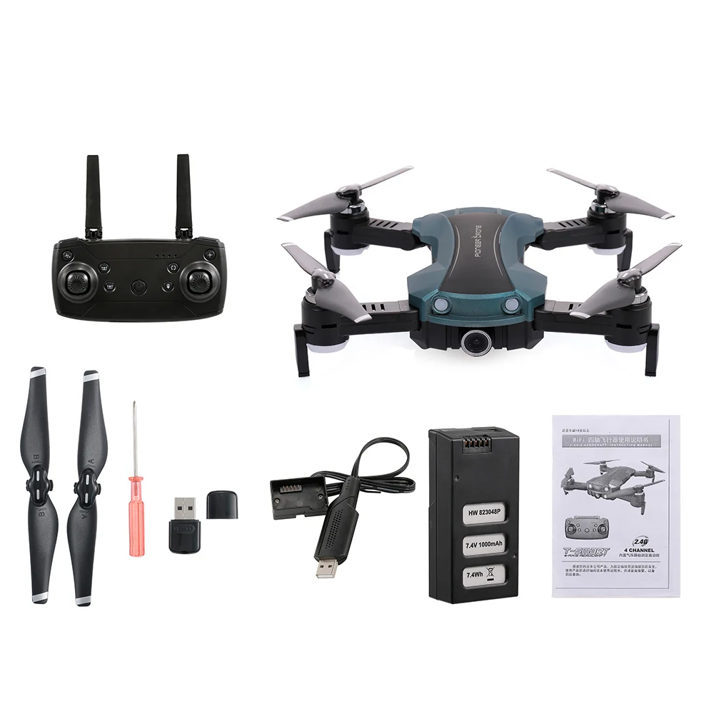 Радиоуправляемый Дрон с камерой 1080P Wifi FPV Голосовое управление оптический поток