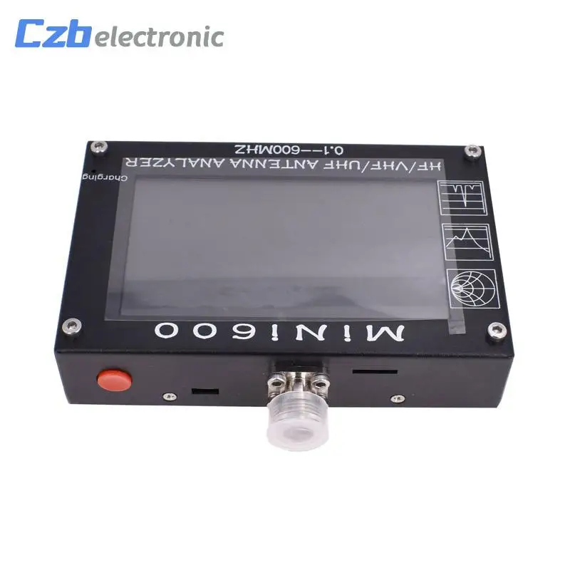 Для радио Mini600 HF антенна УКВ СКВ анализатор 0 1-600 МГц КСВ метр 1 0-1999 5 В/1.5A TF карта C6-007
