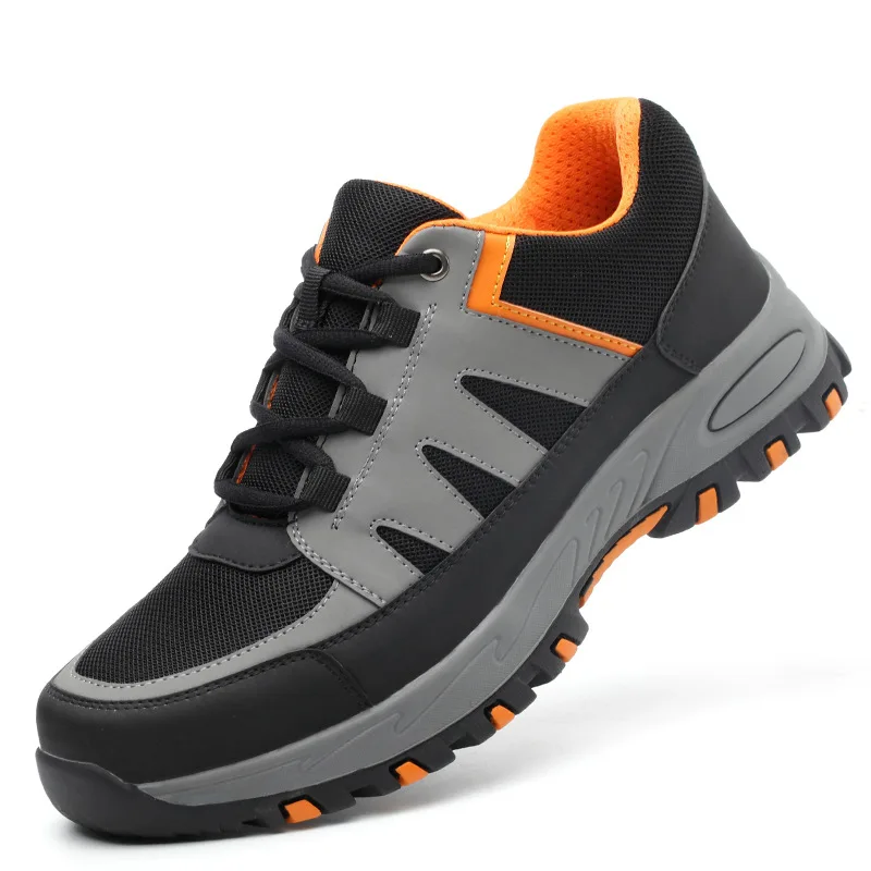 Mens Steel Toe Work Shoes for Men Lightweight Breathable Safety Anti-smashing Anti-puncture Non-slip Protective | Обувь