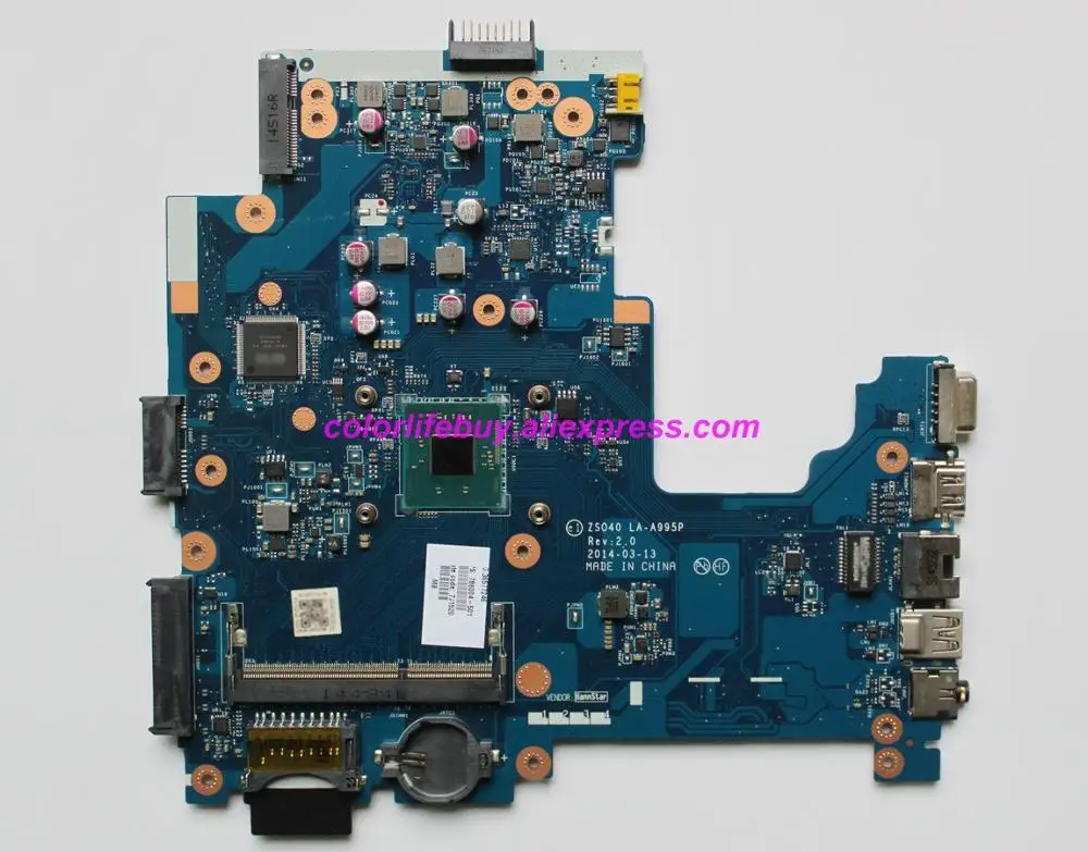 Genuine 788004-001 w CelN2840 CPU 788004-501 ZSO40 LA-A995P Laptop Motherboard 788004-601 Mainboard for HP 14-R 240 NoteBook PC