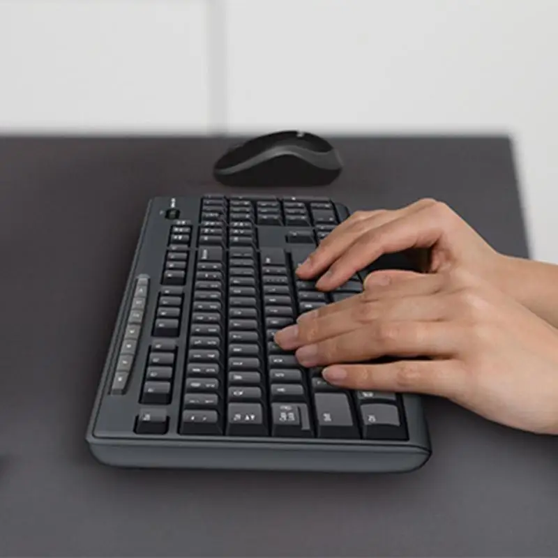 

Беспроводная оптическая мышь Logitech MK270 2,4G, полноразмерная клавиатура, комбинированный набор, портативные мыши 1000DPI для дома, офиса, настольно...