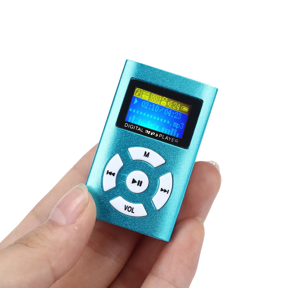 Мини LCD экран MP3 плеер мини-usb-зажим спорт музыкальный для бега | Электроника