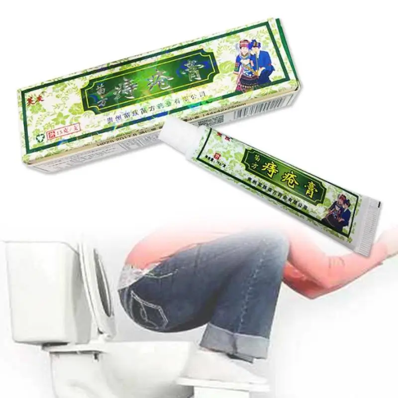 1pcs Hemorrhoids Ointment Plant Herbal Materials Powerful Cream Internal Piles External Anal Fissure U2 | Красота и здоровье