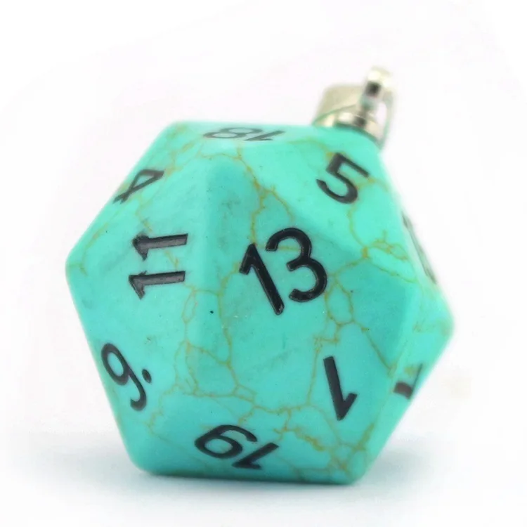 TRPG бегущая группа ДНД дракон и подземелье 20 Лицо кости цифровой кулон