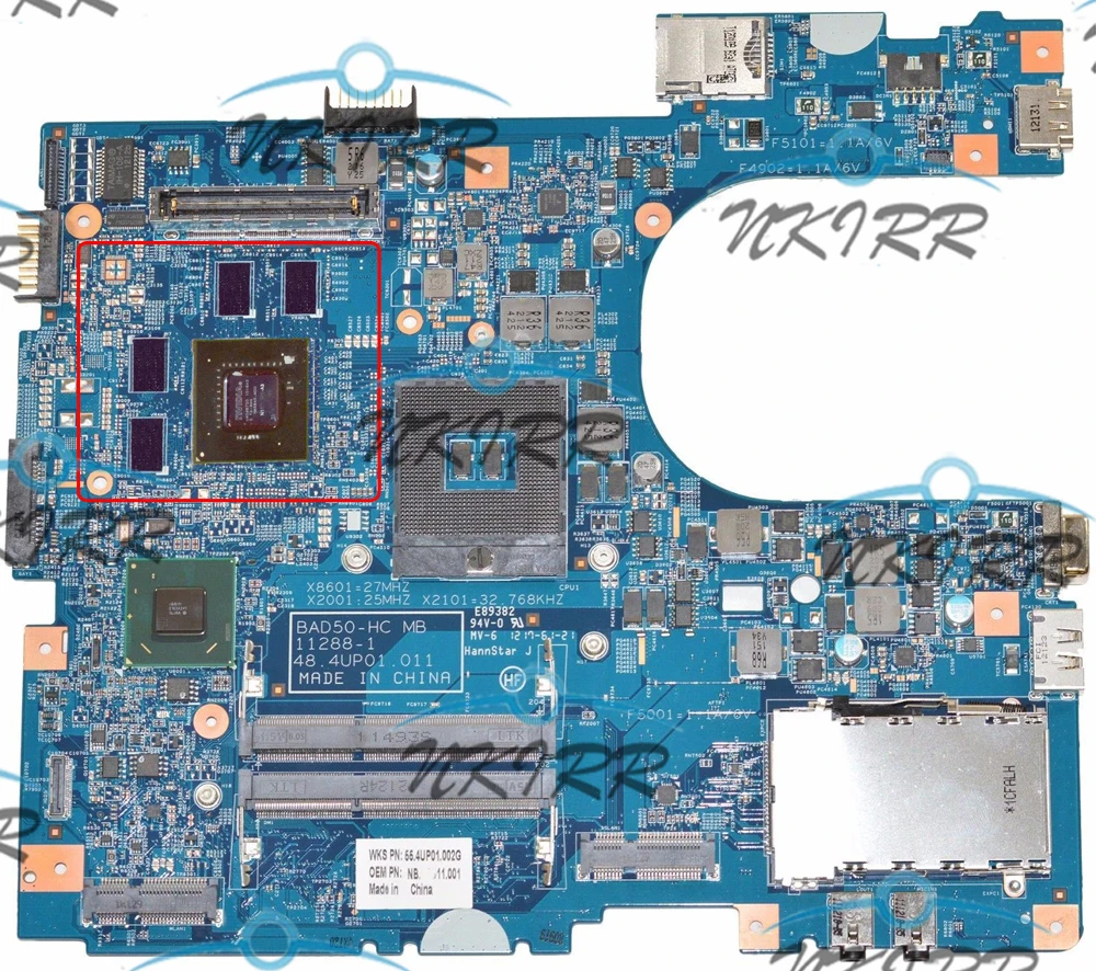 100% рабочая BAD50-HC MB 11288-1 48.4UP01.011 GT630M 1 ГБ DDR3 S989 материнская плата для Acer Travelmate TMP653-MG
