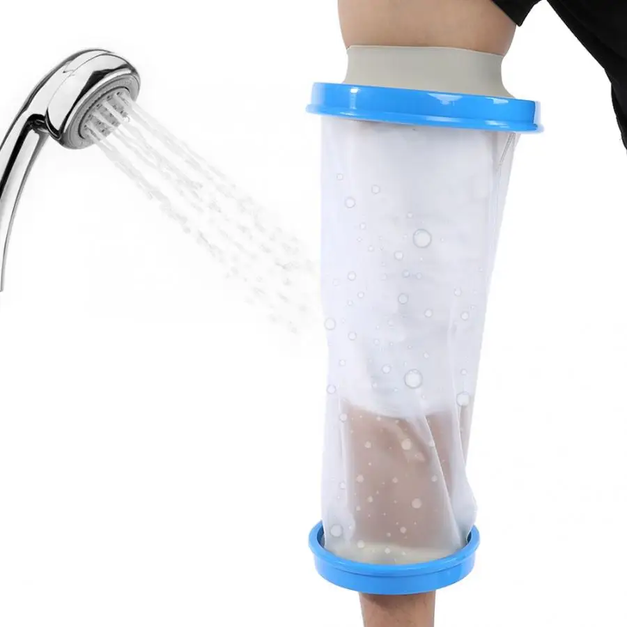 Support Belt Waterproof Cast Bandage Protector Wound Fracture Knee Cover for Shower Adult Correction | Красота и здоровье