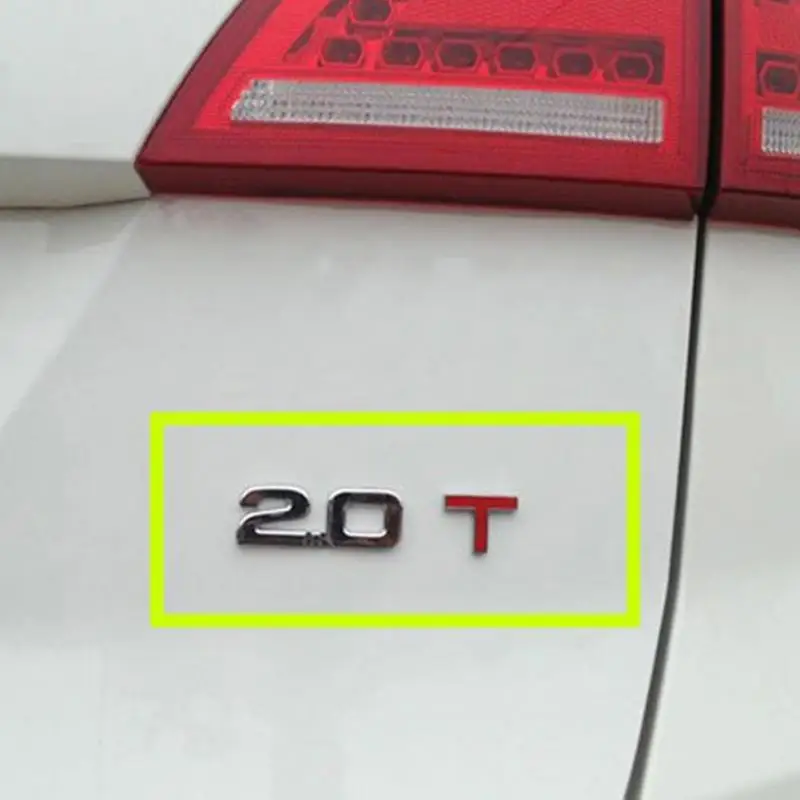 Металлический 3D 1,4 1,5 1,6 1,8 2,0 2,2 2,4 2,5 2,8 3,0 с логотипом автомобиля задний багажник эмблема хвостовая часть украшения знак наклейка Объем двигателя