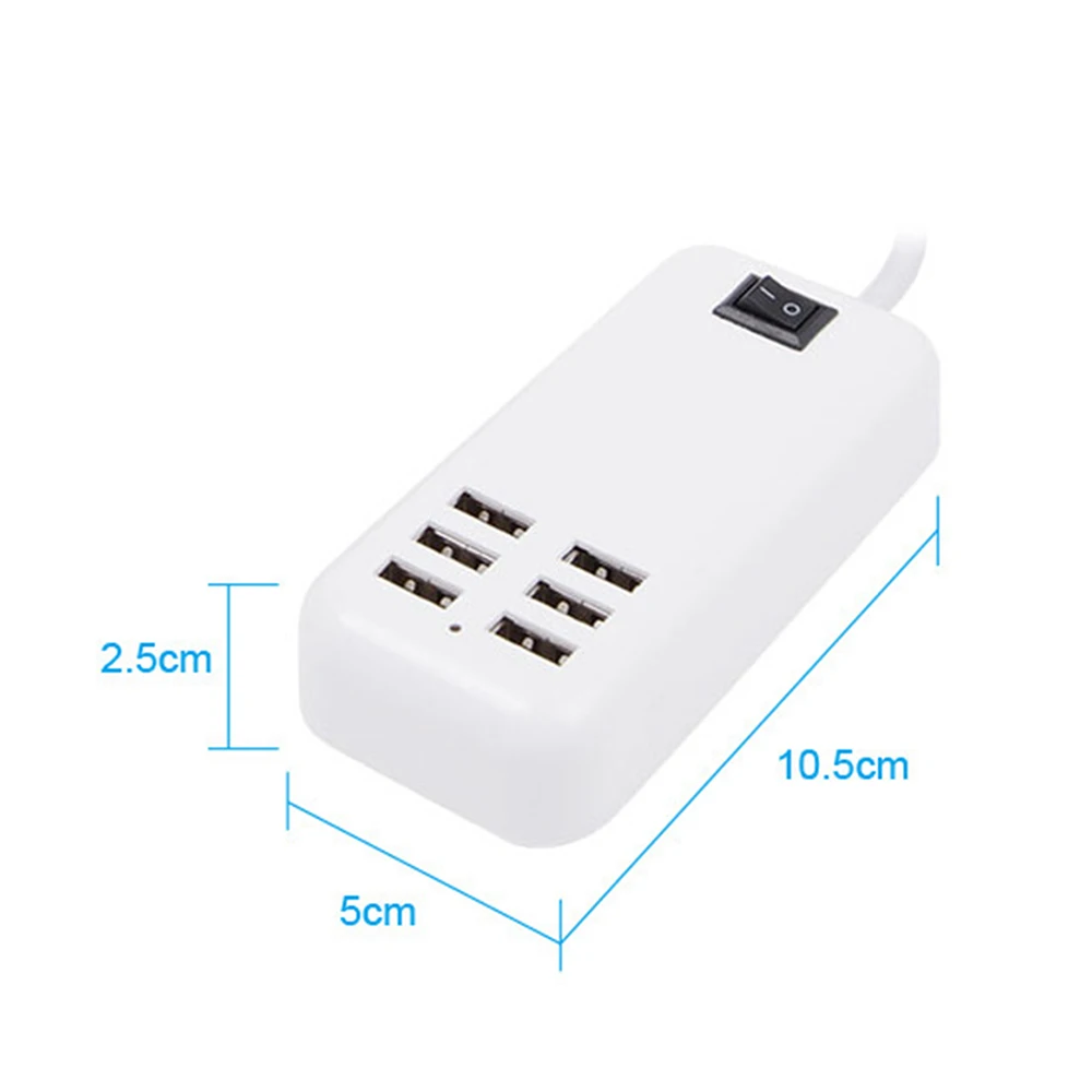 KISSCASE 6 портов USB зарядное устройство для телефона iphone X XR Xiaomi Быстрая зарядка