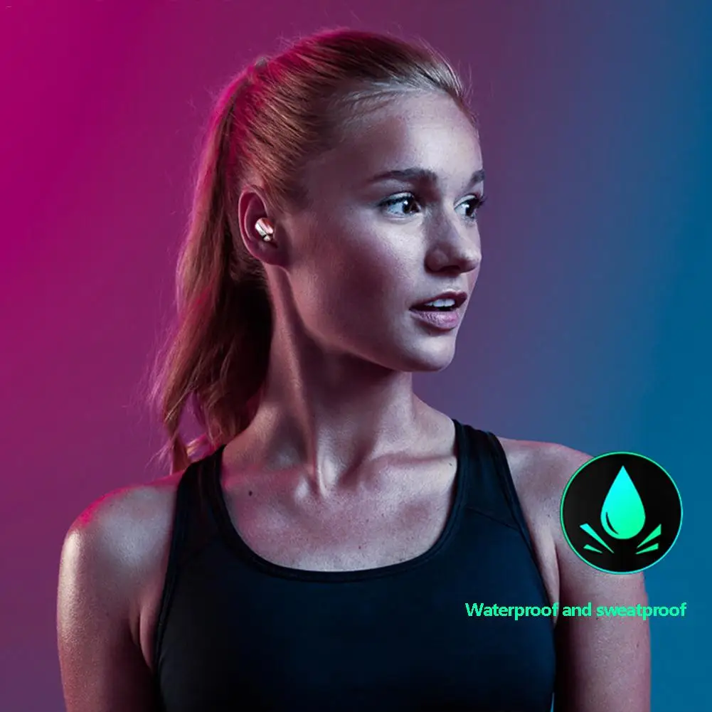 Мини Bluetooth наушники беспроводные невидимые громкой связи голосовые звонки