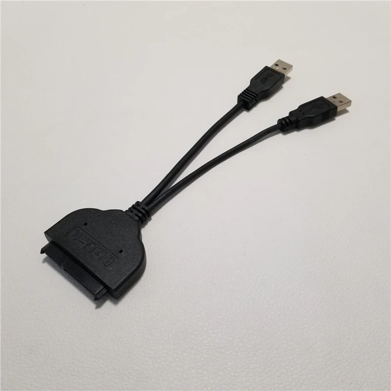 Двойной USB 3 0 для SATA 22Pin 17 + 5Pin удлинитель питания кабель передачи данных 20 см