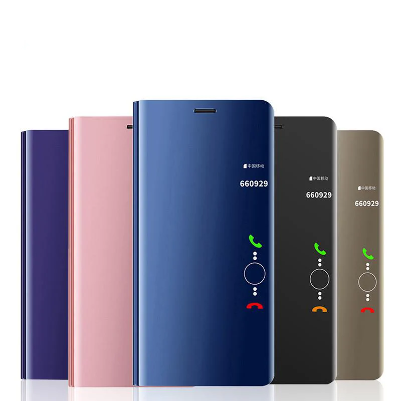 Чехол для Huawei Y5 Y6 Y7 Y9 Prime 2018 умный зеркальный Прозрачный чехол Honor 8 9 10 Lite 7A 7C Pro