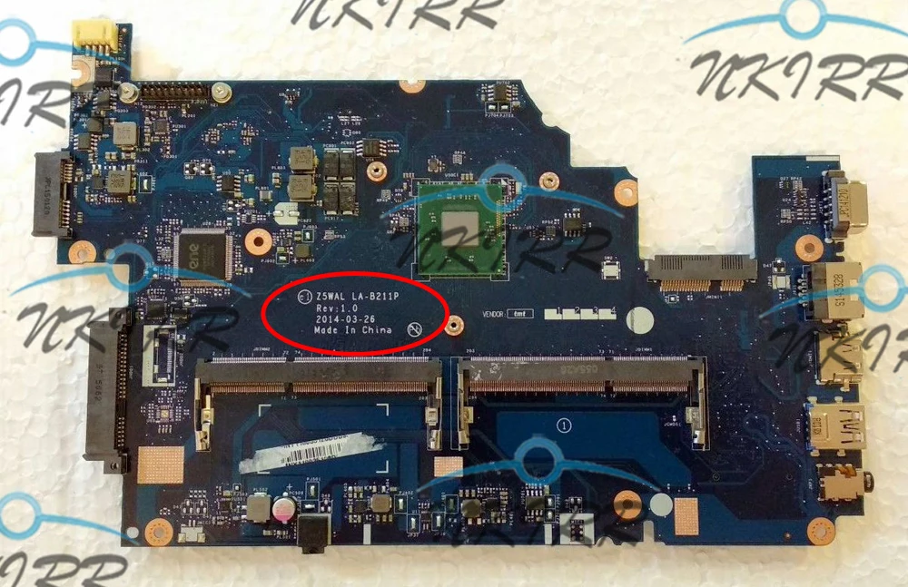 Z5WAL LA-B211P NBMPY11001 NBMNY11001 NB.MPY11.001 NB.MNY11.001 N2840 DDR3 Материнская плата для Acer Aspire E5-511 ES1-511