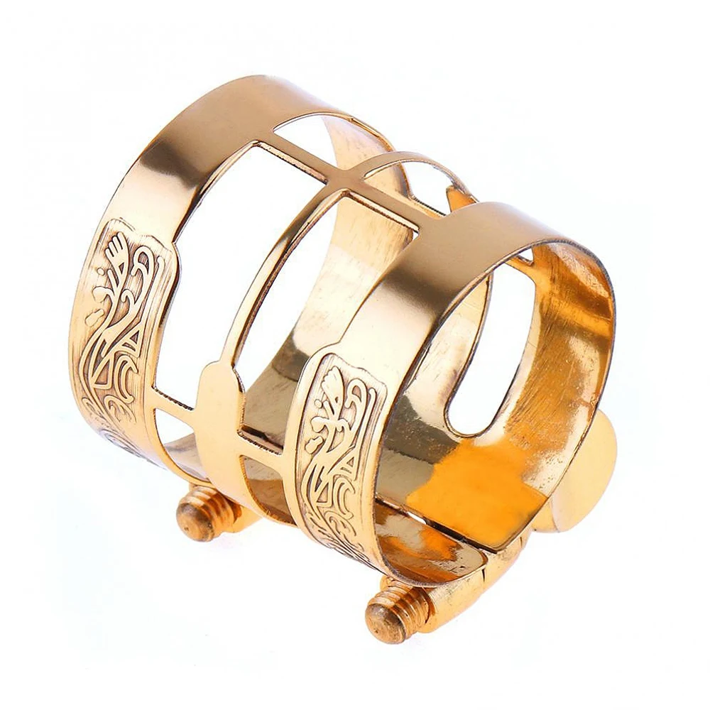 Новые резные металла Ligature Alto Sax мундштук кларнета соединительные зажимы для альт