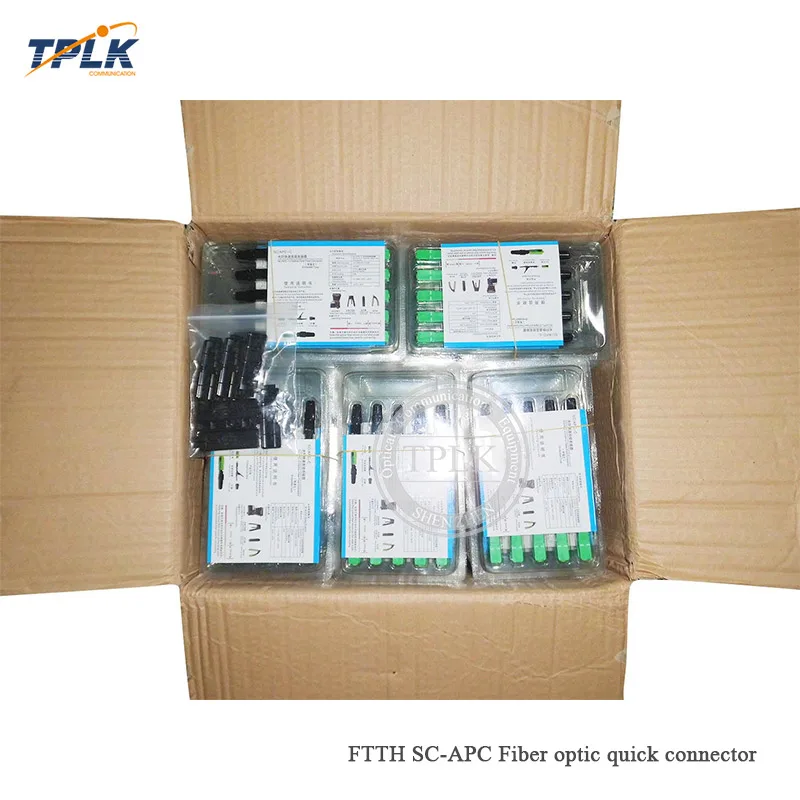 Бесплатная доставка 50 шт./кор. одномодовый волоконно оптический SC APC FTTH SC/APC SM