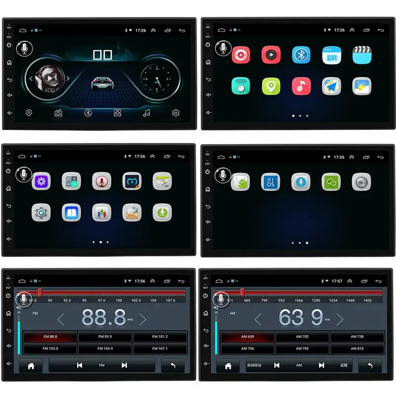 7 дюймов HD Автомобильный MP5 плеер Радио Емкостный сенсорный экран Android Smart gps