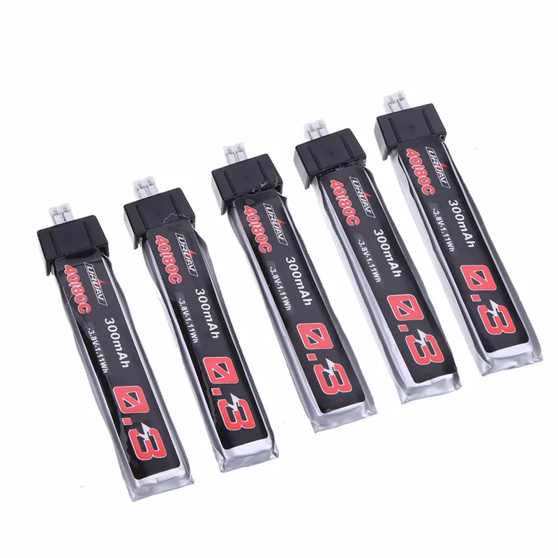 5 шт. URUAV 3 8 V 300Mah 40/80C 1S HV 4 35 Lipo батарея PH2.0 разъем для TRASHCAN Snapper6 7 Mobula7 модели Drone часть
