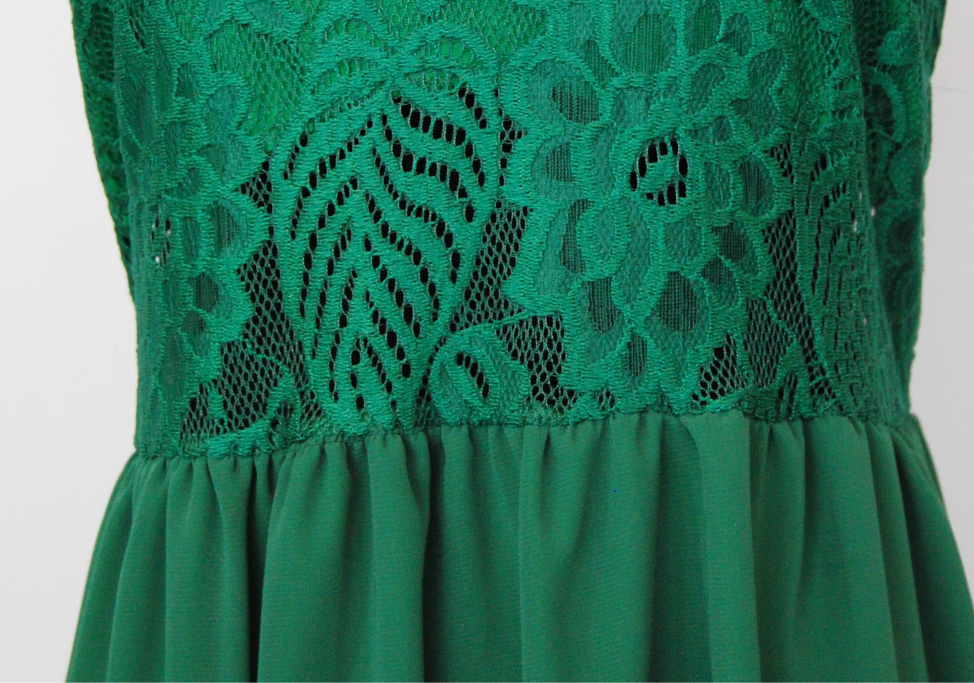 Женское платье средней длины с круглым вырезом Элегантное летнее кружевное без