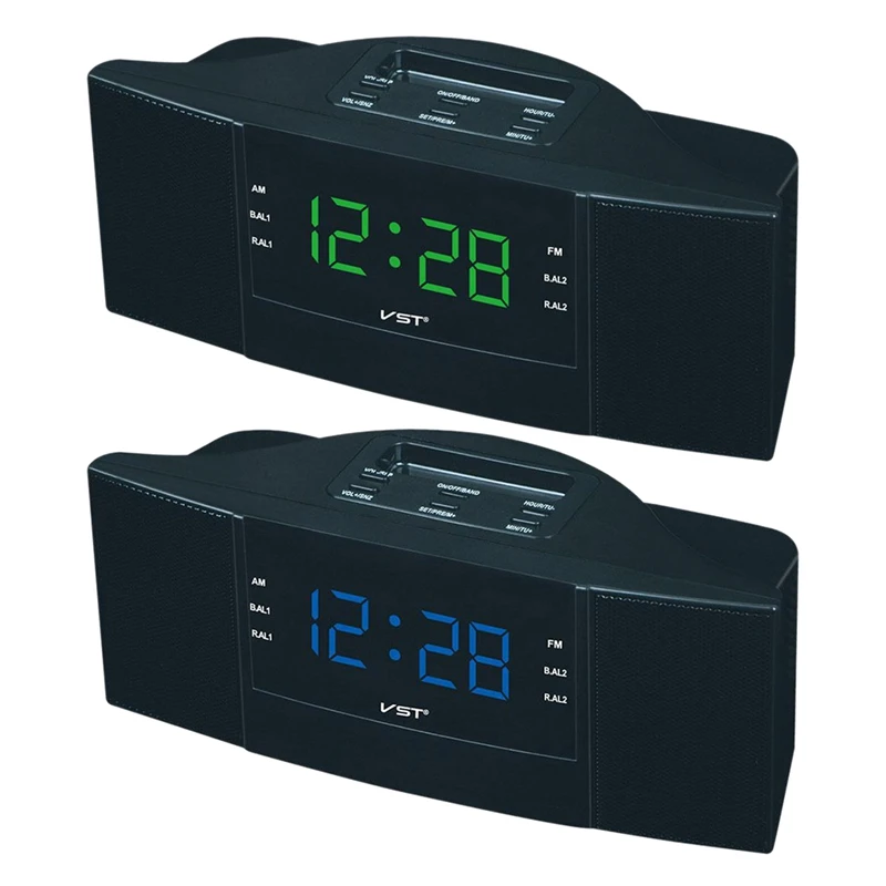 Электрический цифровой будильник изысканные Двухдиапазонные часы для