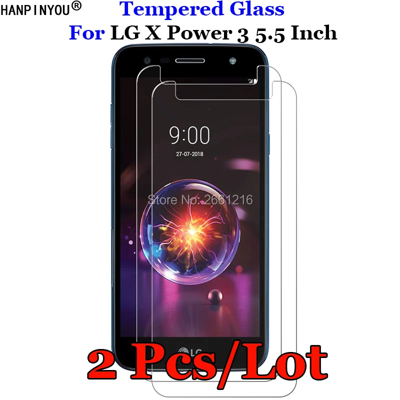 2 шт./лот для LG X Power3 закаленное стекло 9H 2.5D Премиум Защитная пленка экрана Power 3 X510WM