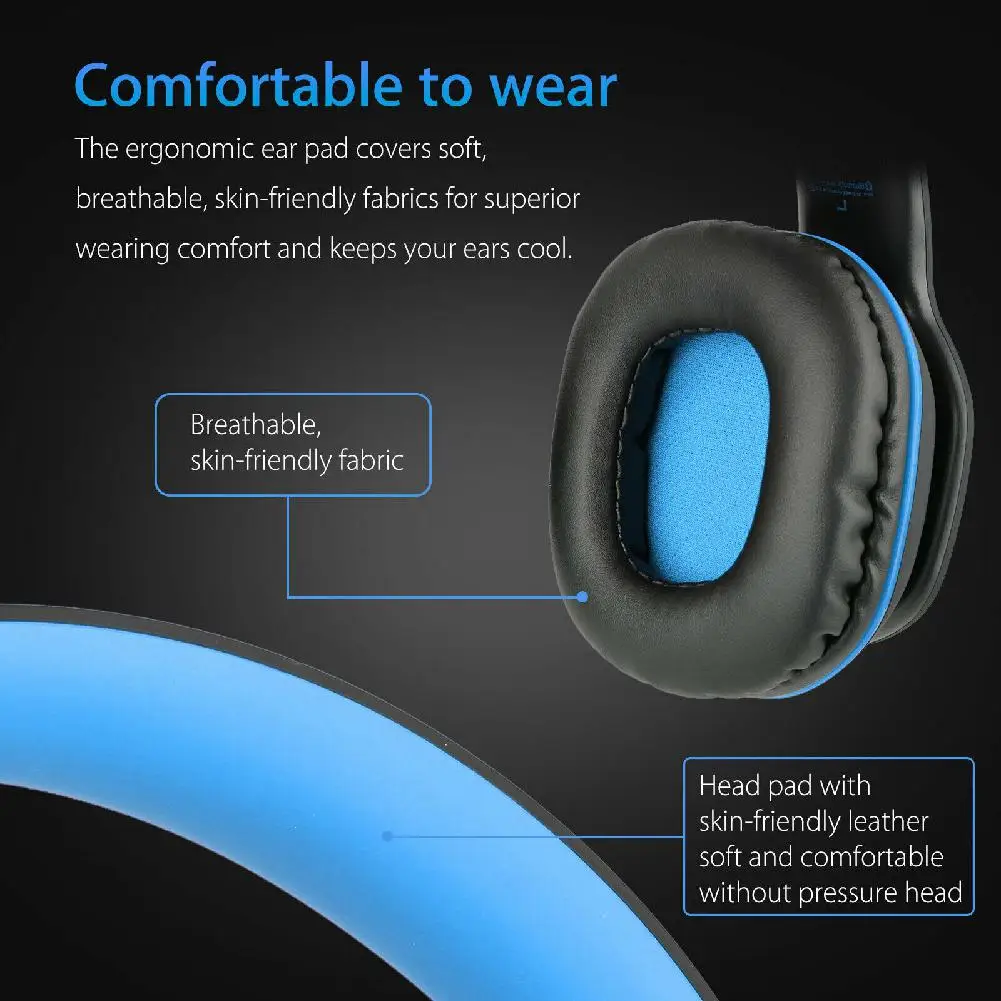 Складные беспроводные Bluetooth наушники Q2 игровая гарнитура с микрофоном и