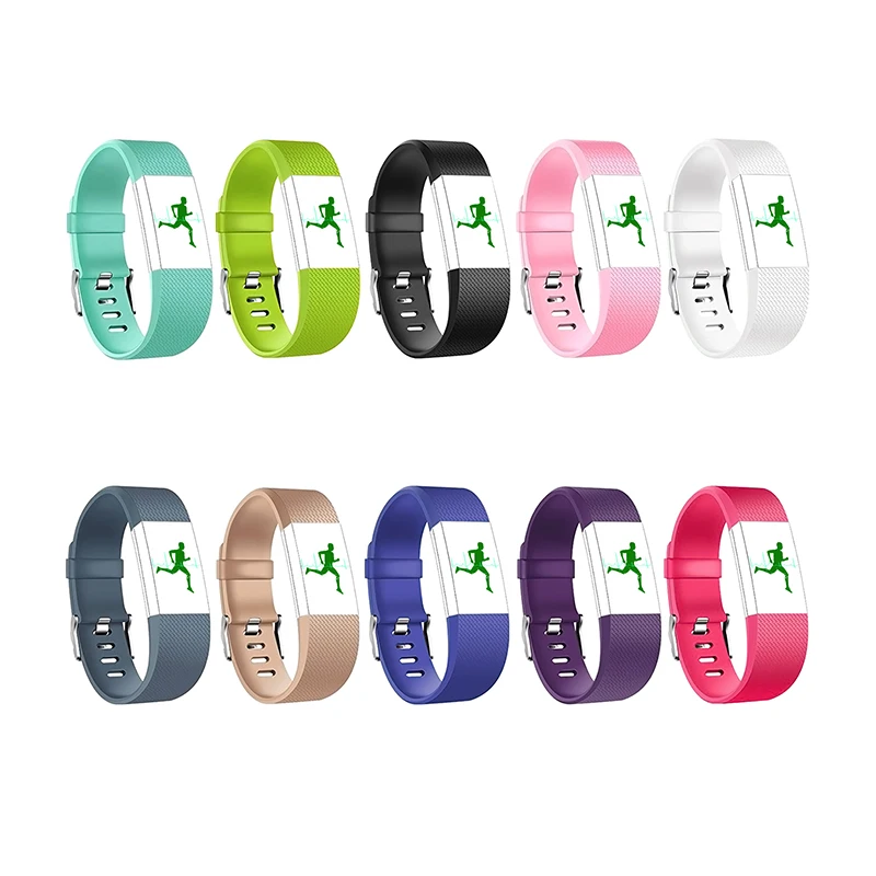 Мягкий силиконовый 3D сменный ремешок для браслета fitbit Charge 2 красочные умные часы