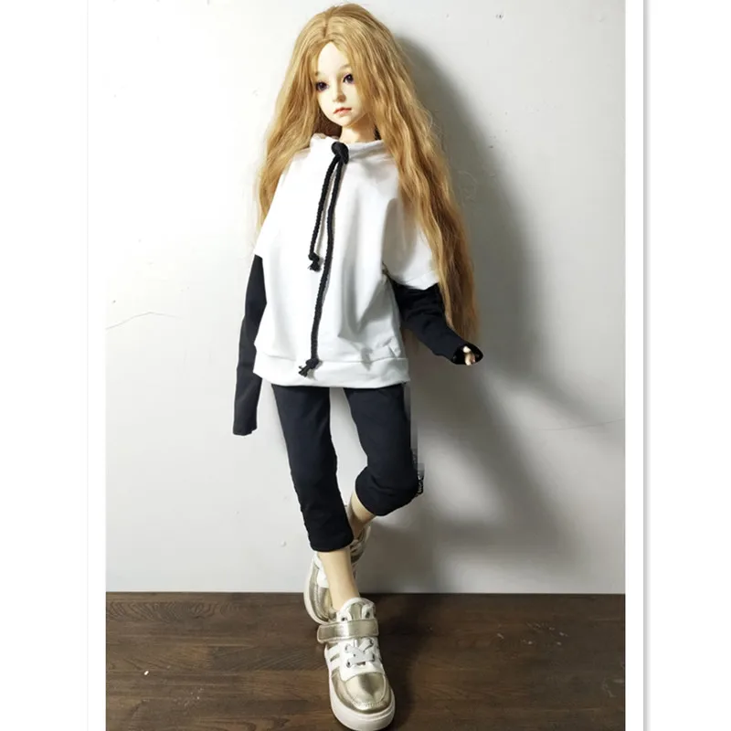 1/6 1/4 1/3 BJD SD Одежда для кукол свитшот модная блузка рубашка черные брюки куклы