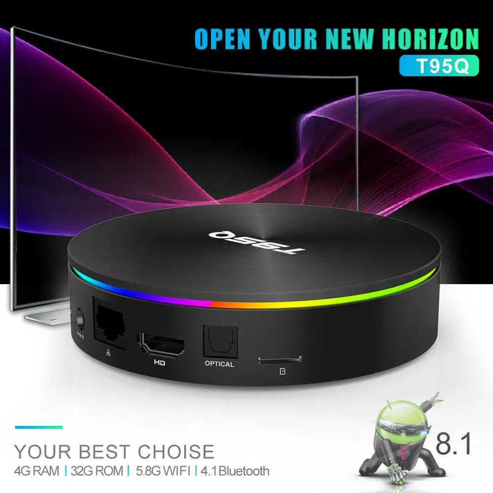 2019 T95Z Android 8 1 2 + 16 г умные телевизоры коробка 4 ядра к Media BOX HDMI мини ПК|ТВ-приставки и