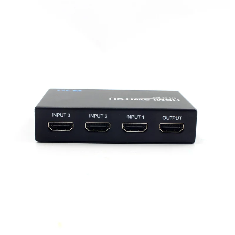 LEORY HDMI сплиттер 3 порта 4 K * 2 1080 p 5 Гбит/с коммутатор коробка 1.4a поддержка AWG 26 с ИК