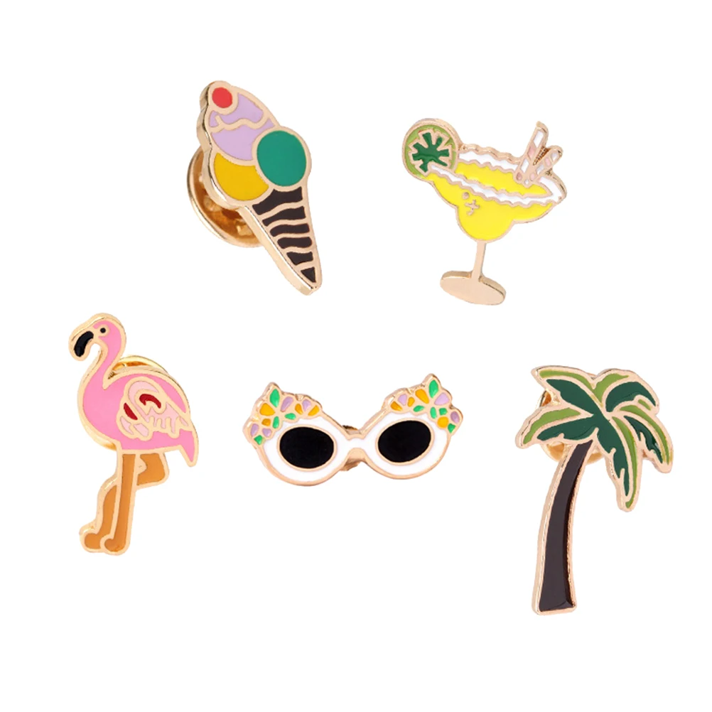 5 шт. броши Новый стиль с рисунком бутоньерка Одежда Декоративные сплав корсаж