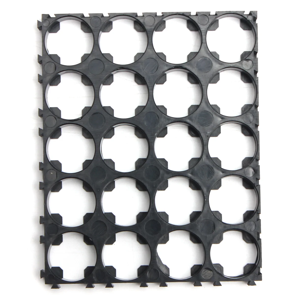 Чехол для хранения батарей CLAITE 4x5 18650 пластиковый держатель с отверстием корпуса