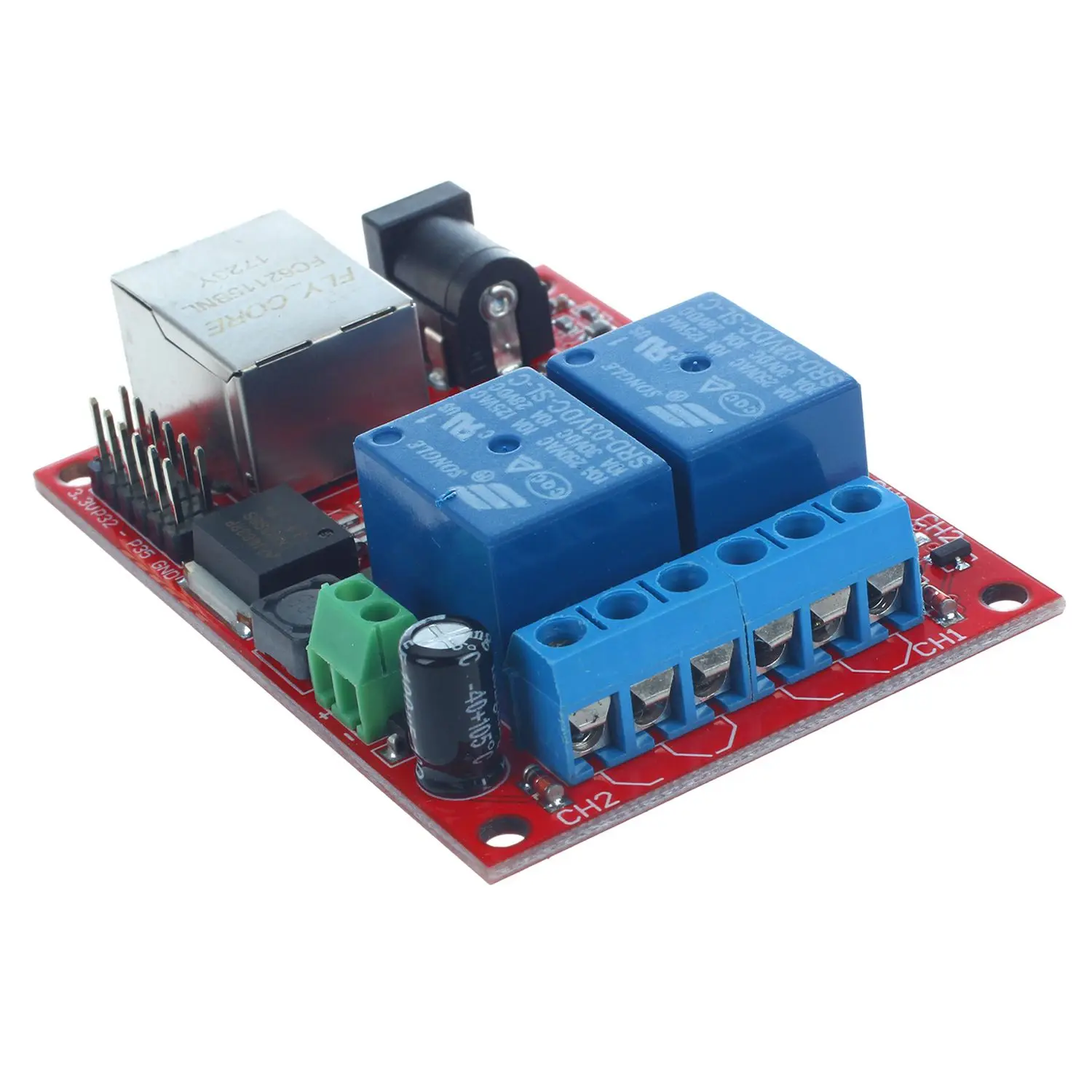 Уколов LAN Ethernet 2 способ реле доска переключатель задержки TCP/UDP модуль контроллера