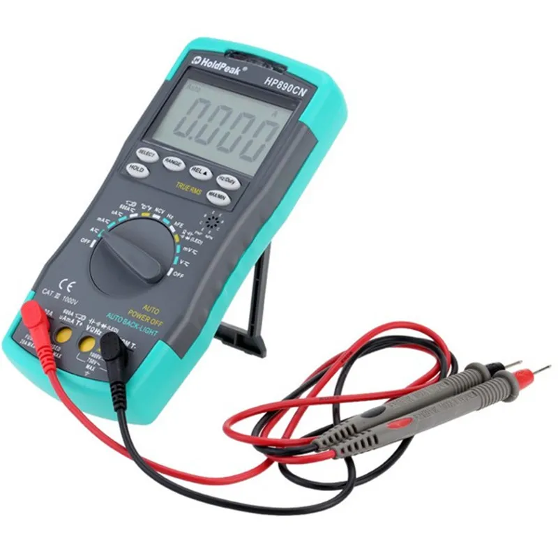 Holdpeak HP-890CN цифровой мультиметр AC/DC Амперметр Вольтметр Ом Портативный Измеритель