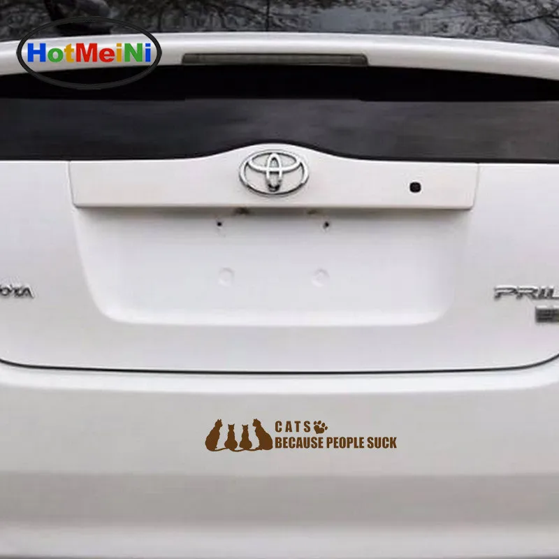 Стайлинг автомобиля HotMeiNi забавная наклейка на автомобиль Коты потому что люди
