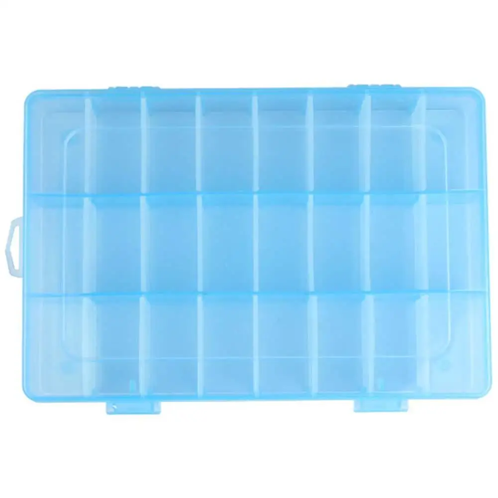 Life Essential 24 Compartment Storage Box Practical Adjustable Plastic Case for Bead Rings Jewelry Display Organizer | Дом и сад