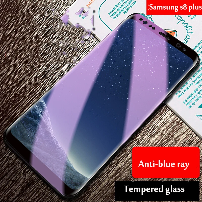 3D полная защита от синего излучения закаленное стекло для Samsung Galaxy S9 S8 Plus Защитное