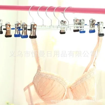 Metal Stainless Steel Pants And Trousers Rack Clothes Hanger Household Non-slip Skirt Clip | Дом и сад