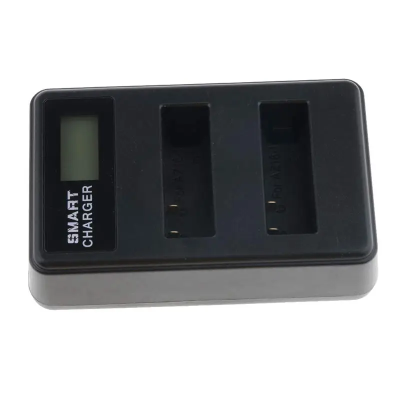 Usb Lcd Display Dual Port Battery Charger For Xiaomi Yi-Lite / Yi-2/ 4Kplus 4K Camera Accessories | Электроника