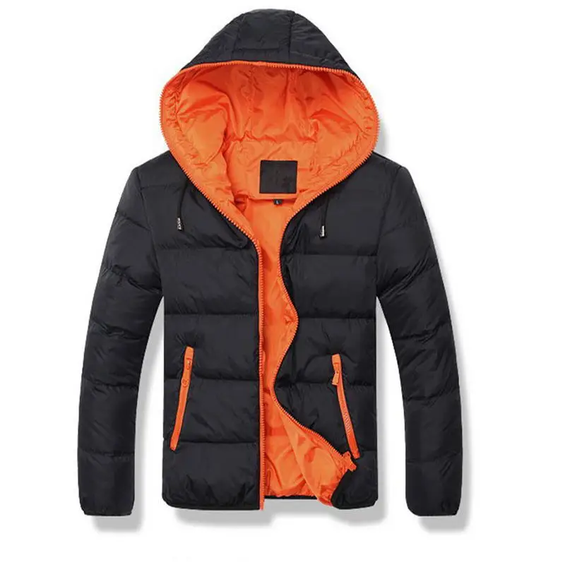 2018 новая брендовая зимняя куртка для мужчин пальто с капюшоном Повседневная