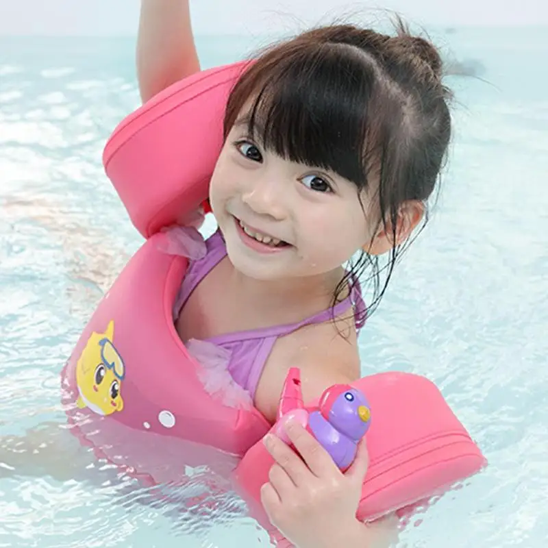 

Inflation Free Baby Swimming Buoyancy Arm Ring Float Cartoon Children Waist Inflation Free Floats Swimming Pool Toy